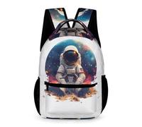 WECECE Mochila Para Niños La Escuela Y Niñas, Bolsa De Astronauta, Mochila Escolar Para Estudiantes De Primaria, Mochilas De Viaje, Cool Hombre del espacio, Talla Única, Mochilas Daypack