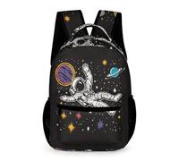 WECECE Mochila Para Niños La Escuela Y Niñas, Bolsa De Astronauta, Mochila Escolar Para Estudiantes De Primaria, Mochilas De Viaje, Cool Hombre del espacio, Talla Única, Mochilas Daypack