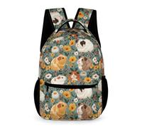 WECECE Mochila Para Niños La Escuela Y Niñas, Bolsa De Cerdo de Guinea, Mochila Escolar Para Estudiantes De Primaria, Mochilas De Viaje, Cool Animalito Lindo, Talla Única, Mochilas Daypack