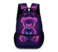 WECECE Mochila Para Niños La Escuela Y Niñas, Bolsa De Estampado Oso, Mochila Escolar Para Estudiantes De Primaria, Mochilas De Viaje, Cool Animal Print, Talla Única, Mochilas Daypack