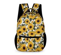 WECECE Mochila Para Niños La Escuela Y Niñas, Bolsa De Girasol, Mochila Escolar Para Estudiantes De Primaria, Mochilas De Viaje, Cool Flor, Talla Única, Mochilas Daypack