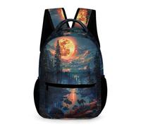 WECECE Mochila Para Niños La Escuela Y Niñas, Bolsa De Lobo, Mochila Escolar Para Estudiantes De Primaria, Mochilas De Viaje, Cool Animal Lobo, Talla Única, Mochilas Daypack