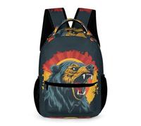WECECE Mochila Para Niños, Mochilas Escolares Infantil Oso, Material Escolar De Estilo Bandera Alemana, Mochila Para Colegio Viajes, Regalos Para Niñas 6-10 Años