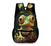 WECECE Mochila Para Niños, Mochilas Escolares Infantil Rana, Material Escolar De Feo, Mochila Para Colegio Viajes, Regalos Para Niñas 6-10 Años