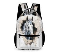 WECECE Mochila Para Niños Y Primaria, Mochilas Caballo Escolares Espaciosa Y Ligera Para Chicos 7 A 11 Años, Animal 3D Caballo Mochila Colegio De Viaje Casual Para Niñas