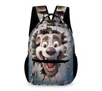 WECECE Mochila Para Niños Y Primaria, Mochilas Reno Escolares Espaciosa Y Ligera Para Chicos 7 A 11 Años, Animal Cracker 3D Mochila Colegio De Viaje Casual Para Niñas