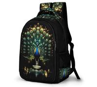 WECECE Mochila Peacock Adolescente Chicos - Mochila con Animal Peacock Instituto Bachillerato para Ordenador Mochilas Casual Ligera Vuelta Al Cole, Cumpleaños O Navidad