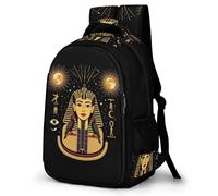 WECECE Mochila Pharaoh Of Egypt Escolar para Niño Adolescentes De 8 a 13 Años - Informal, Elegante y Ligera - Mochila Pharaoh Colegio Portátil para Secundaria, Instituto y Viajes