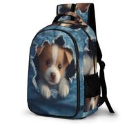 WECECE Mochila Primaria 3D Lindo Perro Niñas 11 Años Mochila de Animal Cachorro Niña Primaria Daypack Grande Cómoda Duradera Vuelta al Cole Actividades Escolares Regalo Diario