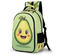 WECECE Mochila Primaria Aguacate Niño Primaria 4º-6º Bolsa Escolar Tema Fruta Niña 6-9 Años Mochila Colegio, Bookbag Grande Ajustable para Regalo de Cumpleaños Clases y Salidas