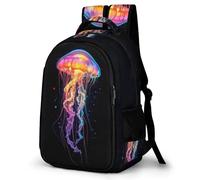 WECECE Mochila Primaria Diseño de Medusa Niñas 7-11 Años Mochila Océano Criaturas Chica Escolares Backpack para Estudiantes Impermeable Ligera Grande Senderismo Viaje Uso Diario