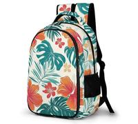 WECECE Mochila Primaria Diseño Flores Niño Escolares Curso 4-6 Bolsa Escolar Botánico Tema Niña 10-12 Años Mochila Colegio, Backpack Práctica Duradera para Uso Diario y Paseo