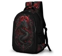 WECECE Mochila Primaria Dragón 14 Años Chica Mochila Escolar Animales Dragón Niño Secundaria Mochilas Infantil Gran Capacidad, School Backpack Clases Viaje y Uso Diario