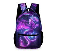 WECECE Mochila Primaria Estampado de Dragón 3 Curso Niños y Niñas Bolsa Escolar Estilo Chino 10-13 Años Backpack Resistente Uso Diario Cuadernos Botella Paraguas Paseo Viaje Colegio