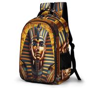 WECECE Mochila Primaria Faraón de Egipto 14 Años Chica Mochila Escolar Egipcio Niño Secundaria Mochila Infantil Gran Capacidad, School Backpack para Clases Viaje y Uso Diario