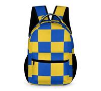 WECECE Mochila Primaria Formas Geométricas Niños Curso 1-4 Bolsa Colegio Tablero de Ajedrez 1-3 Curso Niñas 7-13 Años Backpack Libros Botella Paraguas Colegio Viaje Uso Diario