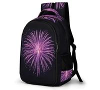 WECECE Mochila Primaria Fuegos Artificiales Niño Colegio Curso 1-3 Bolsa Escolar Flores Niña 8-11 Años Mochila Colegio, Daypack Duradera y Práctica para Escuela y Viaje Libros y Cuadernos