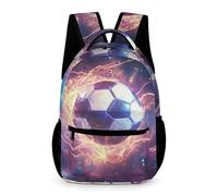 WECECE Mochila Primaria Motivo de Fútbol Niña 10-13 Años Mochila Colegio Fútbol Amante 2-5 Curso Niño Colegio Primaria Bookbag Correas Ajustables Libros Objetos Pequeños Vuelta al Cole