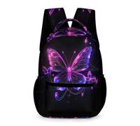 WECECE Mochila Primaria Motivo de Mariposa 4 Curso Escolares Niño Mochila Colegio Mariposa Niña 11 Años Bolsa Escolar Resistente Uso Diario Libros Objetos Pequeños Excursión Viaje Diario