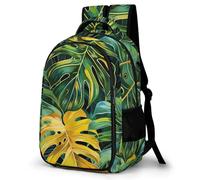WECECE Mochila Primaria Palmera Hoja 14 Años Chica Mochila Escolar Palmera Fronda Chico Secundaria Mochila Infantil Cómodas, School Bag para Vuelta al Cole Viaje y Actividades