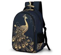 WECECE Mochila Primaria Pavo Real Niño 8-12 Años Mochila Colegio Tema de Animal Niña Primaria Daypack Grande Resistente Impermeable Excursión Regalo Cumpleaños Regalo Diario