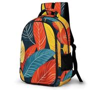 WECECE Mochila Primaria Planta Hoja 14 Años Chica Mochila Escolar Tropical Planta Chico Secundaria Mochila Infantil Cómodas, School Bag para Vuelta al Cole Viaje y Actividades