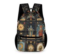 WECECE Mochila Primaria Tarot Carta Estudiantes Chicos 8-12 Años Mochila 5 Curso Chicas Escolar Primaria School Bag Ligera con Bolsillos Laterales Libros Botella Paraguas Regalo Cumpleaños