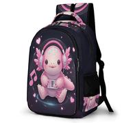 WECECE Mochila Salamander Escolar Niño, Mochilas Escolares Primaria Transpirable y Cómoda para Infantiles De 7 a 12 Años, Mochila Colegio Moderna con Ajolote