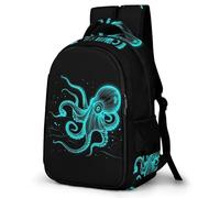 WECECE Mochila Sea Creature Escolar para Niño Adolescentes De 8 a 13 Años - Informal, Elegante y Ligera - Mochila Vida Marina Colegio Portátil para Secundaria, Instituto y Viajes