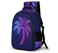 WECECE Mochila Secundaria Cocotero Chico 10-15 Años Bolsa Escolar Tropical Planta Chica ESO 1º-2º Mochila Juvenil, Backpack Resistente y Cómoda para Escuela y Viaje Gran Capacidad