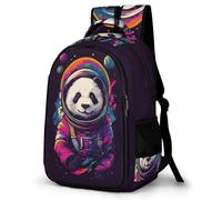 WECECE Mochila Secundaria Diseño de Panda 4º-6º Curso Chicos Mochila Instituto Animal Panda 12 Años Chicas Mochilas Escolares Ajustable, Daypack Escuela Excursión y Senderismo