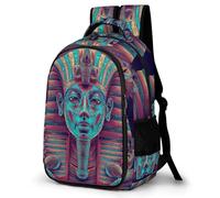 WECECE Mochila Secundaria Faraón of Egipto Chico 9-14 Años Bolsa Escolar Egipcio Chica Curso 1-3 Mochila Juvenil, Backpack Moderna Ligera para Senderismo y Salidas Escuela y Ocio
