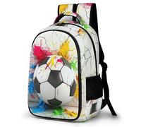 WECECE Mochila Secundaria Fútbol Motivo Chicas 12-16 Años Mochila de Fútbol Amante Escolares Estudiantes School Bag Resistente Moderna Cómoda Viaje Uso Diario Regalo Diario