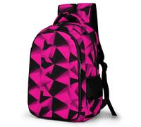 WECECE Mochila Secundaria Geométrico Formas Motivo Chico 13-16 Años Bolsa Escolar 3D Chica ESO 1º-4º Mochila Juvenil, Daypack Impermeable Duradera para Uso Diario y Deporte Escuela y Ocio