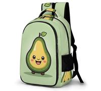 WECECE Mochila Secundaria Kawaii Aguacate Chico 11-16 Años Bolsa Escolar Tema Fruta Chica ESO 2º-4º Mochila Juvenil, Bookbag Ligera y Grande para Colegio y Excursión Escuela y Ocio