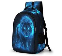 WECECE Mochila Secundaria León Escolares 10-15 Años Mochila Colegio Animal Chico Estudiantes Bookbag, Ligera Duradera Impermeable Vuelta al Cole Actividades Escolares