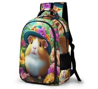 WECECE Mochila Secundaria Lindo Conejillo de Indias Chico 11-16 Años Bolsa Escolar Animal Chica ESO 2º-4º Mochila Juvenil, Bookbag Ligera y Grande para Colegio y Excursión Escuela y Ocio