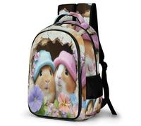 WECECE Mochila Secundaria Lindo Conejillo de Indias Chico 11-16 Años Bolsa Escolar Animal Chica ESO 2º-4º Mochila Juvenil, Bookbag Ligera y Grande para Colegio y Excursión Escuela y Ocio