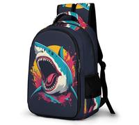 WECECE Mochila Shark Colegio Niña 6-10 Años Mochila Escolar Primaria Ligera con Marine Animal para La Escuela, Viajes y El Día a Día