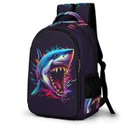 WECECE Mochila Shark Escolar Niño, Mochilas Adolescente Chica, Mochila Escolar Niña a Partir De 5° Grado, Mochilas Casual con Vida Marina, para Escuela Primaria y Secundaria