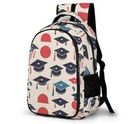 WECECE Mochila Tema de Graduación Escolar Niña, Mochilas Escolar Niño 1º-5º Curso, Mochila para Adolescente con Graduación para Colegio y Viajes