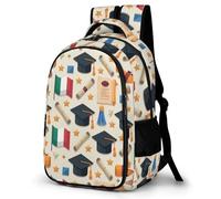 WECECE Mochila Tema de Graduación Escolar Niño, Mochilas Adolescente Chica, Mochila Escolar Niña a Partir De 5° Grado, Mochilas Casual con Italy Flag, para Escuela Primaria y Secundaria