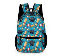 WECECE Mochila Tema de Graduación para Niños Niñas Curso 2-5 Mochila Primaria Graduación 4-6 Curso 11 Años Daypack Bolsillo Frontal Práctico Cosas de Colegio Botella Paseo Viaje Colegio