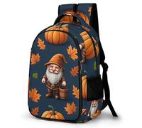 WECECE Mochila Tema Halloween Design Infantil para Niño Niña Primaria Mochila Escolar con Tema de Otoño Mochilas, Colegio Viaje Guardería para 7-15 Años