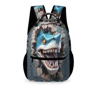 WECECE Mochila Tiburón Para Niños,mochilas Perro Terrier Escocés Ligera Para Estudiantes, Bonita Y Moderna Mochilas Escolar Para Niños Y Niñas