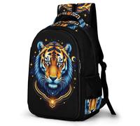 WECECE Mochila Tiger Motif Niño Transpirable, Mochilas Escolares Primaria para Niños De 8 a 12 Años, Mochila Infantil Gran Capacidad Animal Tiger para La Escuela, Viajes