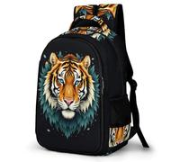 WECECE Mochila Tiger Pattern Niño Transpirable, Mochilas Escolares Primaria para Niños De 8 a 12 Años, Mochila Infantil Gran Capacidad Animal para La Escuela, Viajes