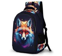WECECE Mochila Zorro Design Escolar Niño, Mochilas Adolescente Chica, Mochila Escolar Niña a Partir De 5° Grado, Mochilas Casual con Animal Zorro, para Escuela Primaria y Secundaria