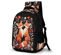 WECECE Mochila Zorros Escolar Niño Adolescente, Mochila Colegio Niña para Juveniles Chico 8 a 18 Años con Animal Design, Mochilas para Portátil