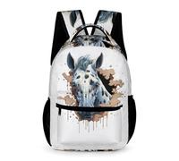WECECE Mochilas Caballo Infantiles, Animal 3D Caballo Mochila Escolar Para Niños 3D Estampado Mochila Bolsa De Viaje Primaria De Mochilas Escolar